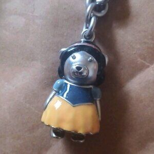 Disney X Coach Snow White Bear Bag Charm NEW NWT